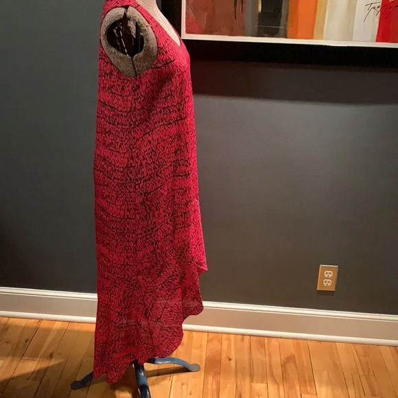 BCBGENERATION pink/blk pattern high-low tank maxi - Picture 5 of 7